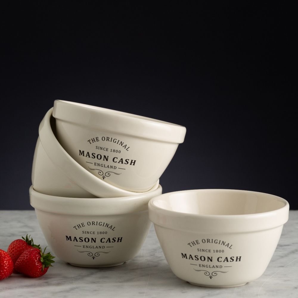 Mason Cash Pot S36/ Noir en fa/ïence C/éramique r/ésistant aux Chocs 0.9 Litre//16 cm Original White