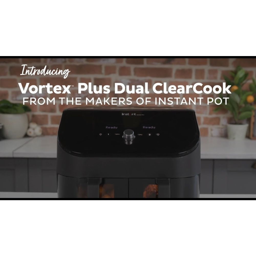 Vortex Plus Dual Basket Air Fryer with Clear Cook (8-Quart