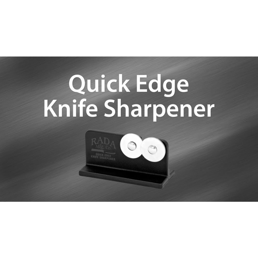  Rada Cutlery Quick Edge Knife Sharpener – Stainless Steel  Wheels Made in the USA: Home & Kitchen