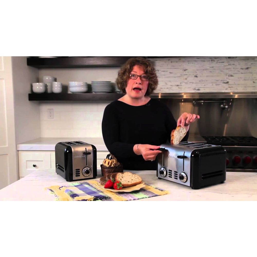 cuisinart 4 slice compact stainless toaster