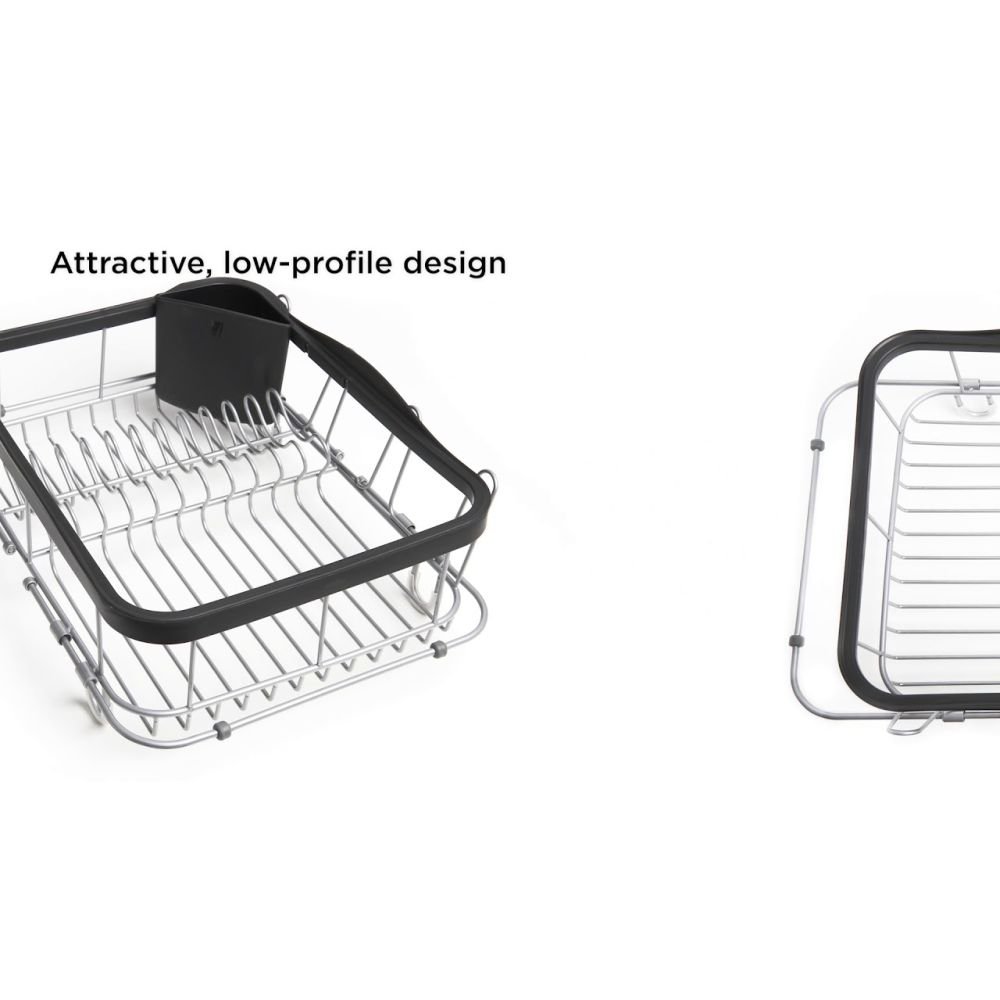 Multipurpose Over The Sink Drying Rack Drying Rack Collapsible Metal Dish Drying Rack Expandable Roll-Up Dish Drying Small Sink Mat Set Multipurpose