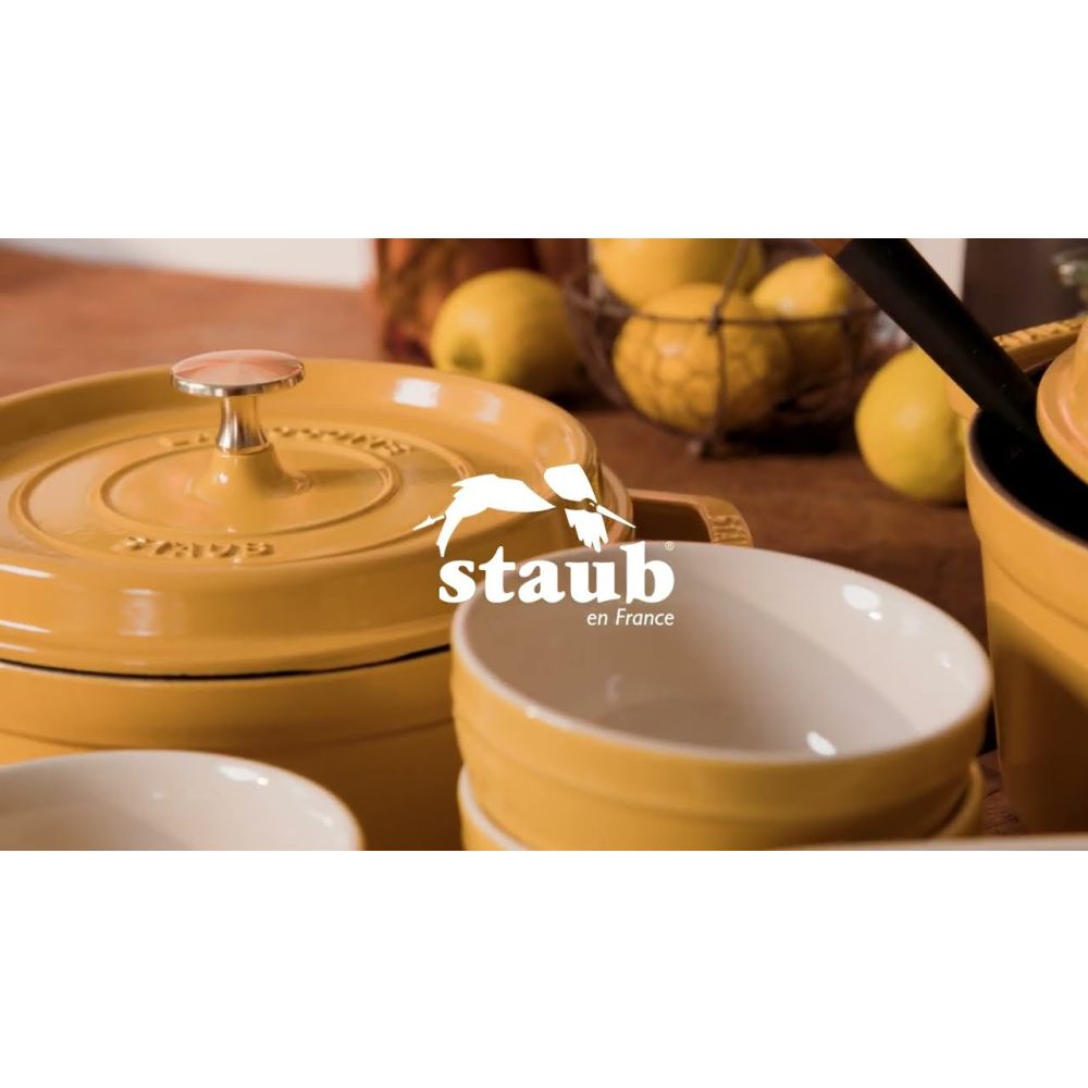 Cast Iron 4 Qt. Round Dutch Oven (Citron) | Staub | Everything