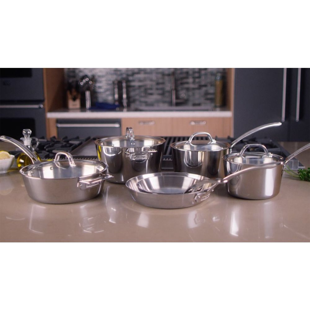 Contemporary 3-Ply Stainless Steel Soup Pot (3.4 Quart) | Viking