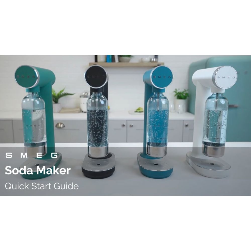 Contemporary Sparkling Water Maker (Matte Black) | SMEG