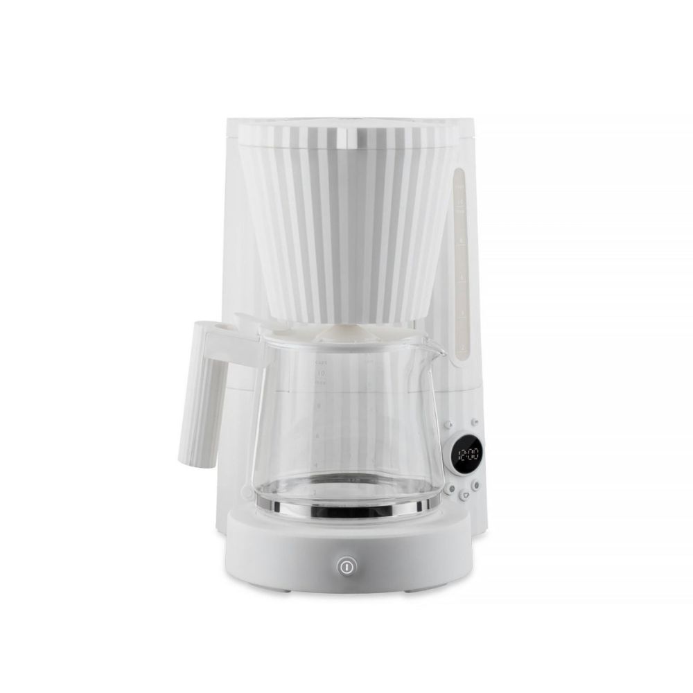 Plisse Collection Automatic Drip Coffee Machine (White) | Alessi