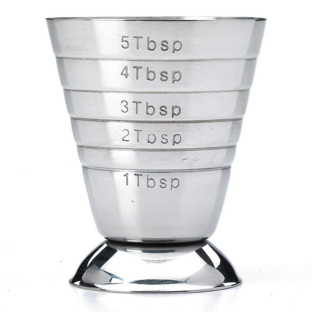 2.5-Ounce Stainless Steel Bar Measuring Cup, Mercer Barfly