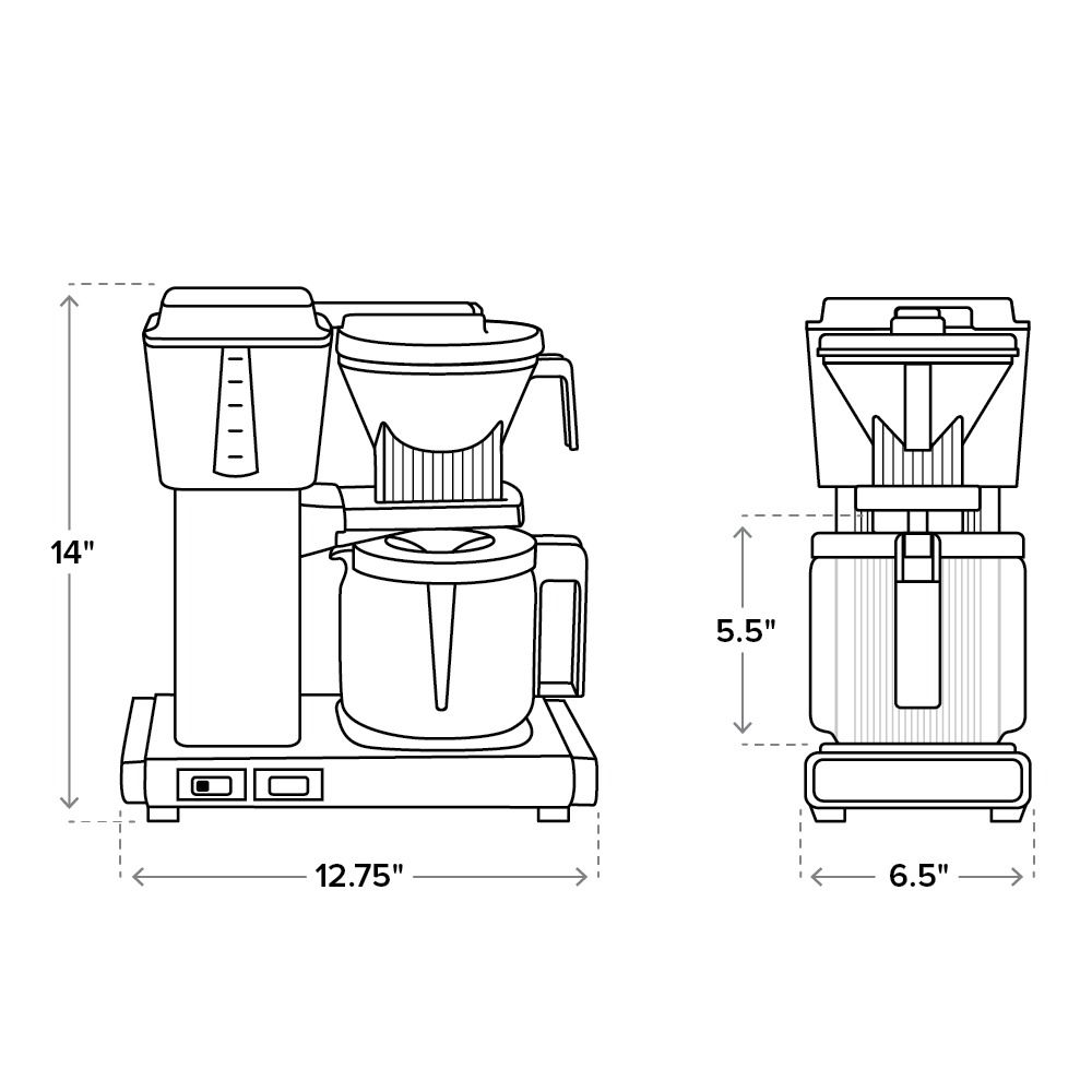 KBGV Automatic Drip Stop Coffee Maker (40 oz Glass Carafe