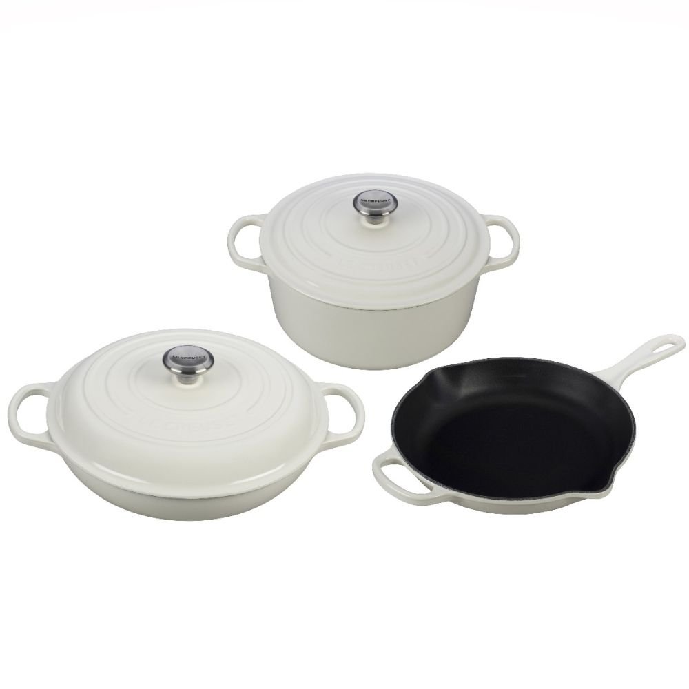  Le Creuset 16 Piece Cookware Set (Oyster): Home & Kitchen