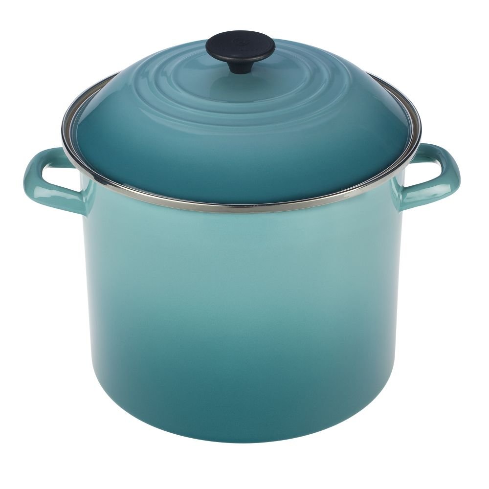 8 Quart Stock Pot - Caribbean Blue | Le Creuset | Everything Kitchens