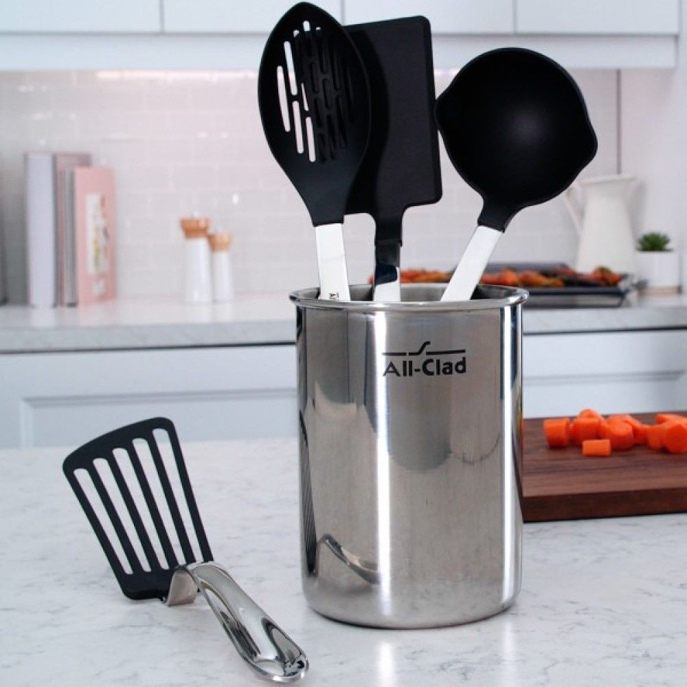 All-Clad Nonstick Utensil Set with Canister - Thumbnail 4