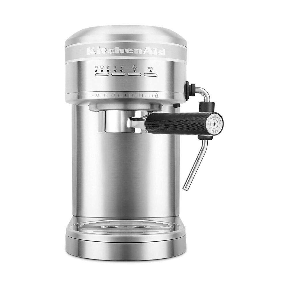 Semi Auto Metal Espresso Maker (Brushed Stainless Steel