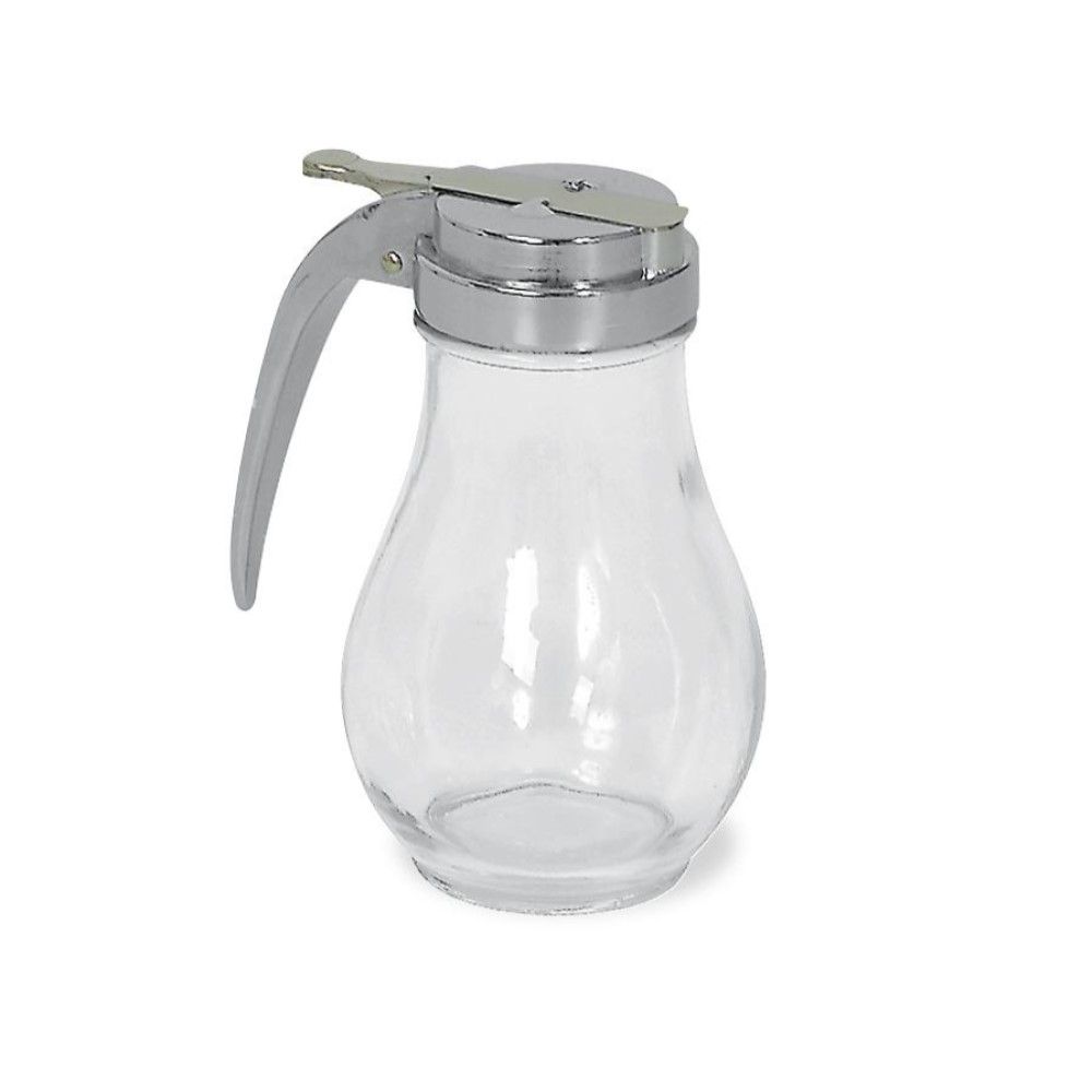 2 PCS Glass Honey Dispenser No Drip, 10 Oz Maple Syrup Dispenser, No Mess Automatic Reflux Clear Glass Honey Jar With Dust Cover - Walmart Supplies - View #8