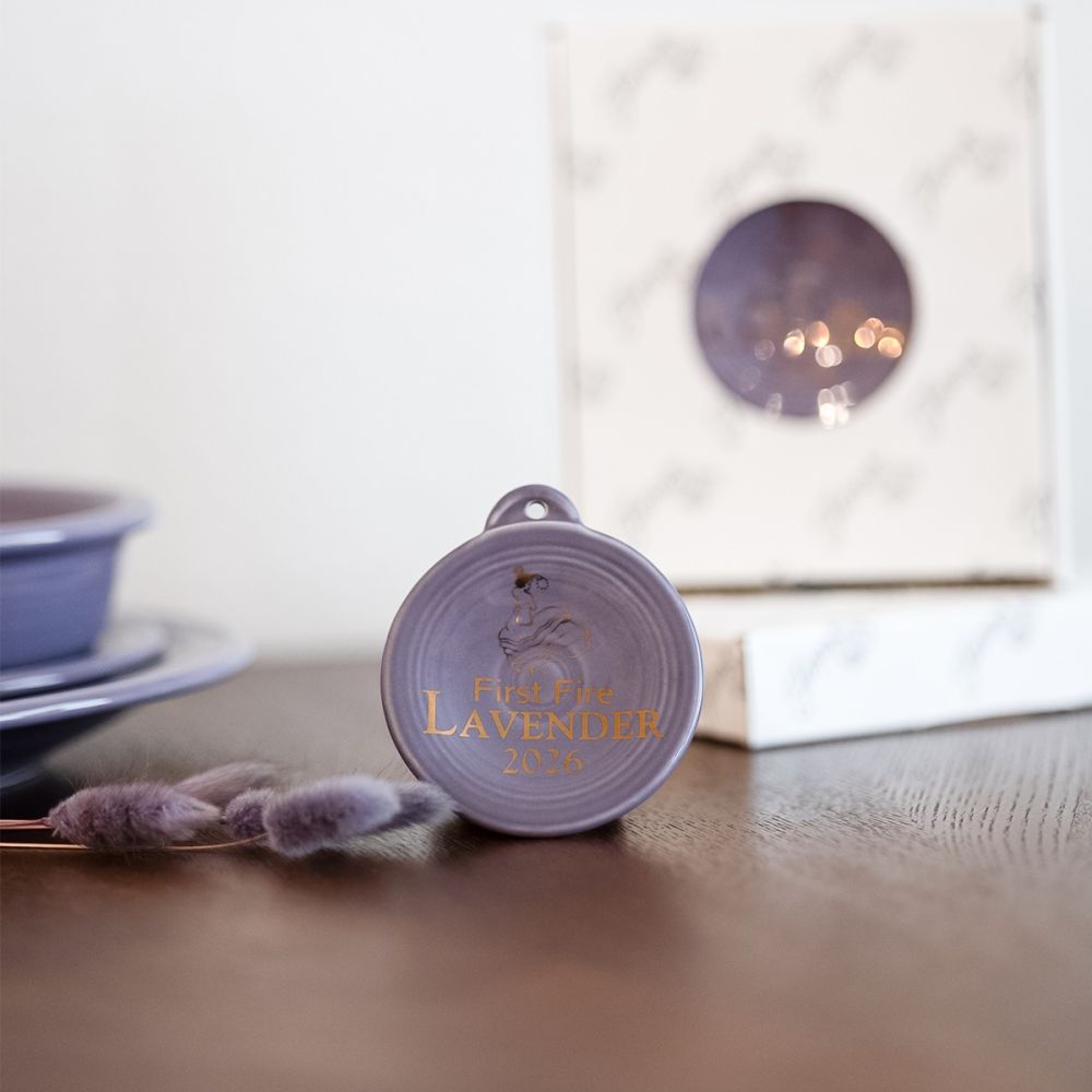Purple　No.16 FW03/04 First Fire Lavender 2026 Ornament | Fiesta® | Everything Kitchens