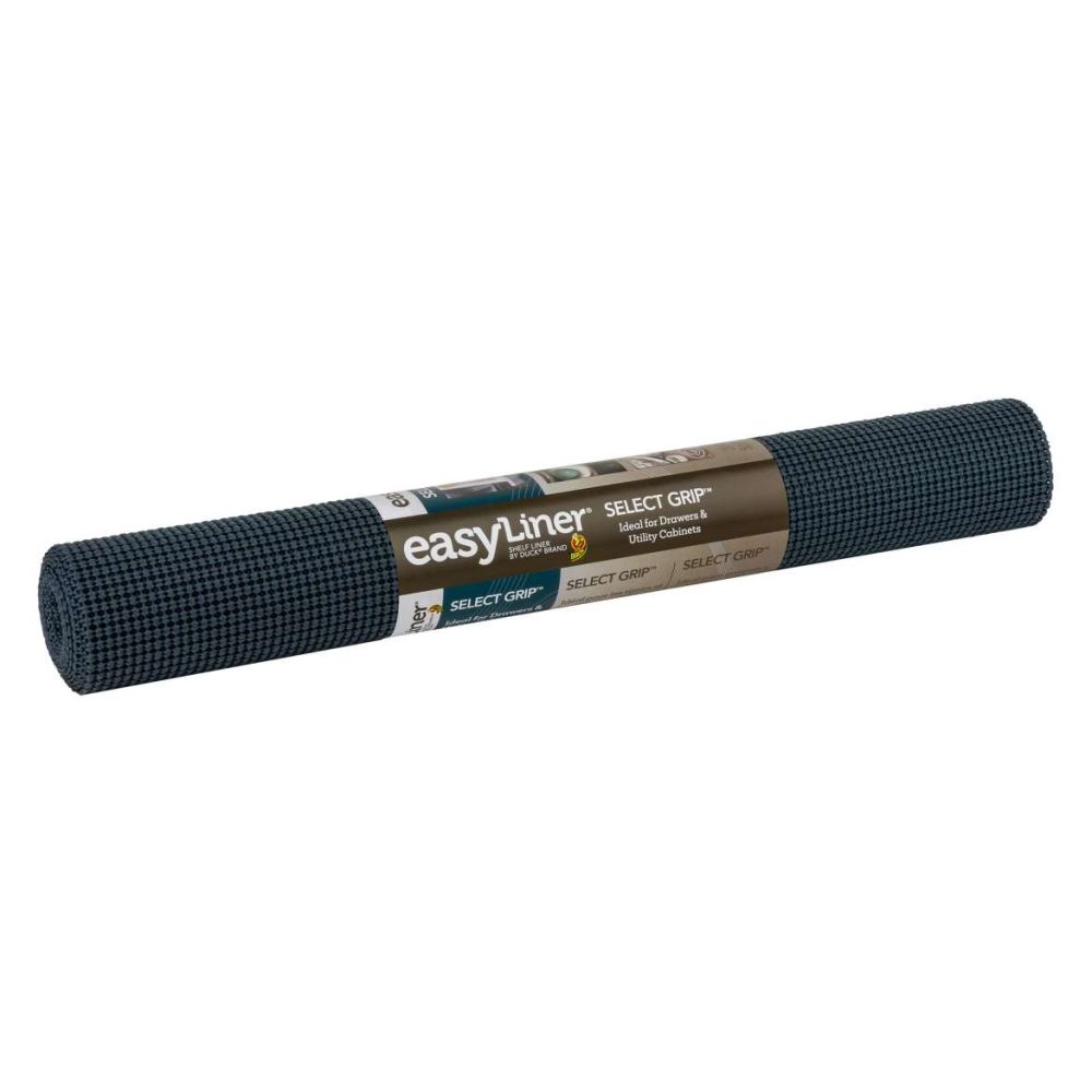 Duck Brand EasyLiner Smooth Top Grey Damask Shelf Liner - Thumbnail 2