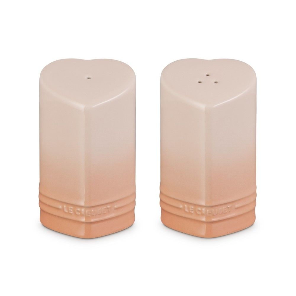 Figural Heart Salt & Pepper Shaker Set (Pêche) | Le Creuset