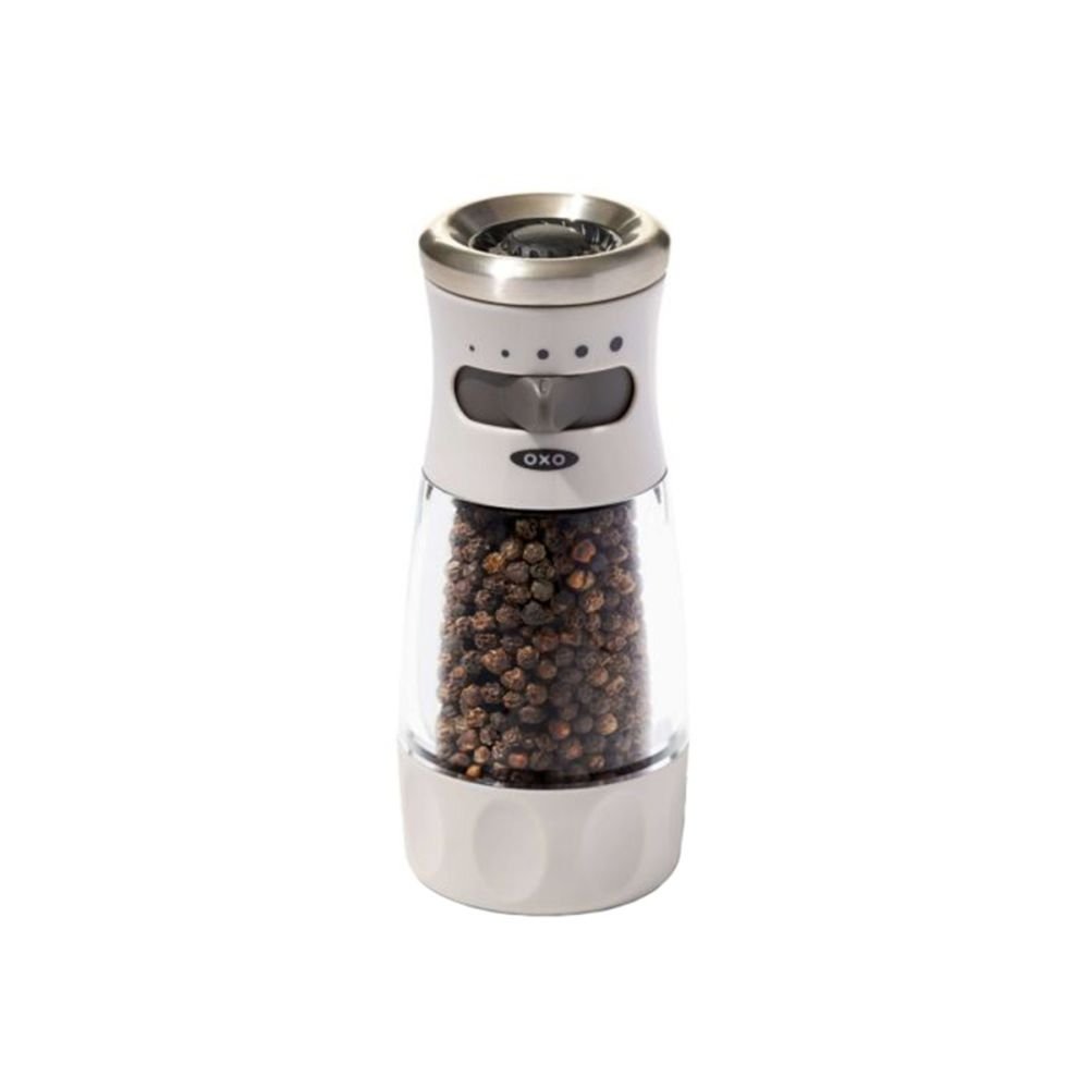Good Grips Contoured Mess-Free Pepper Grinder (Gray), OXO