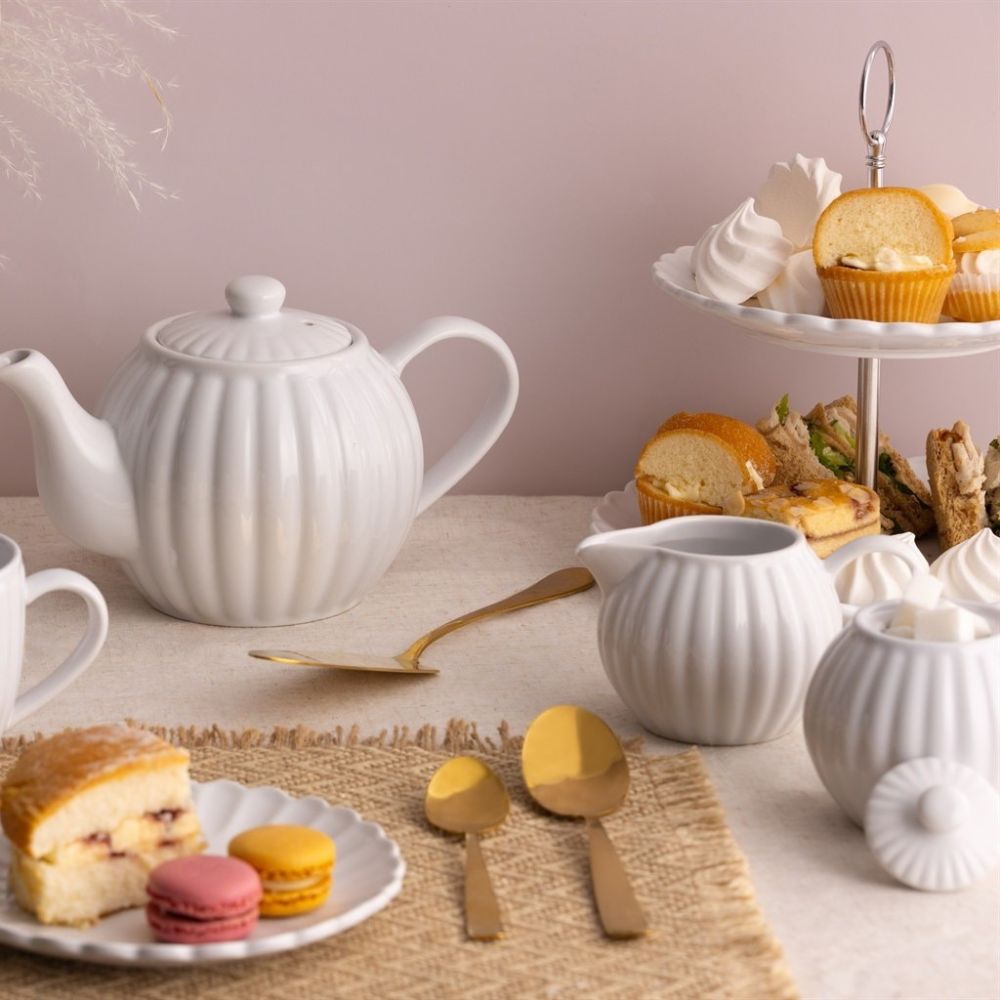 Luxe Two-Tier Cake Stand ( White) | Price & Kensington