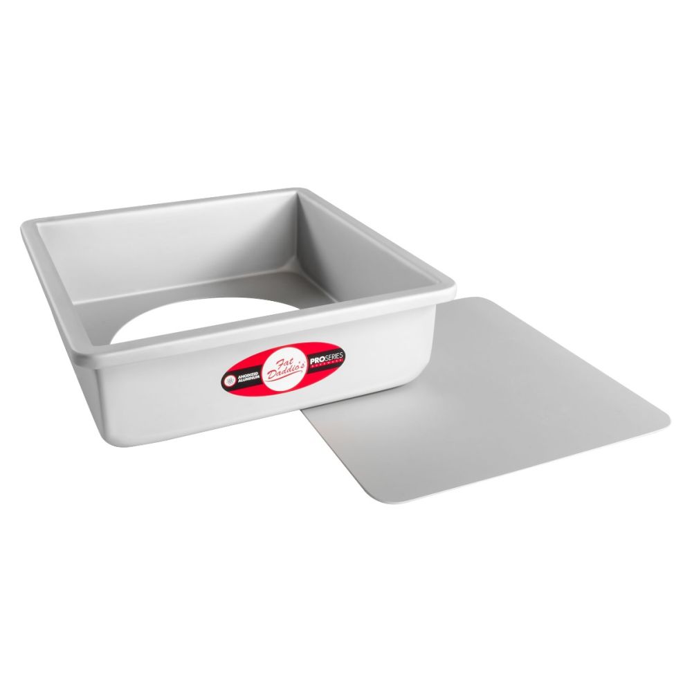 Square Cake Pan with Removable Bottom (9" x 3") Fat Daddio's