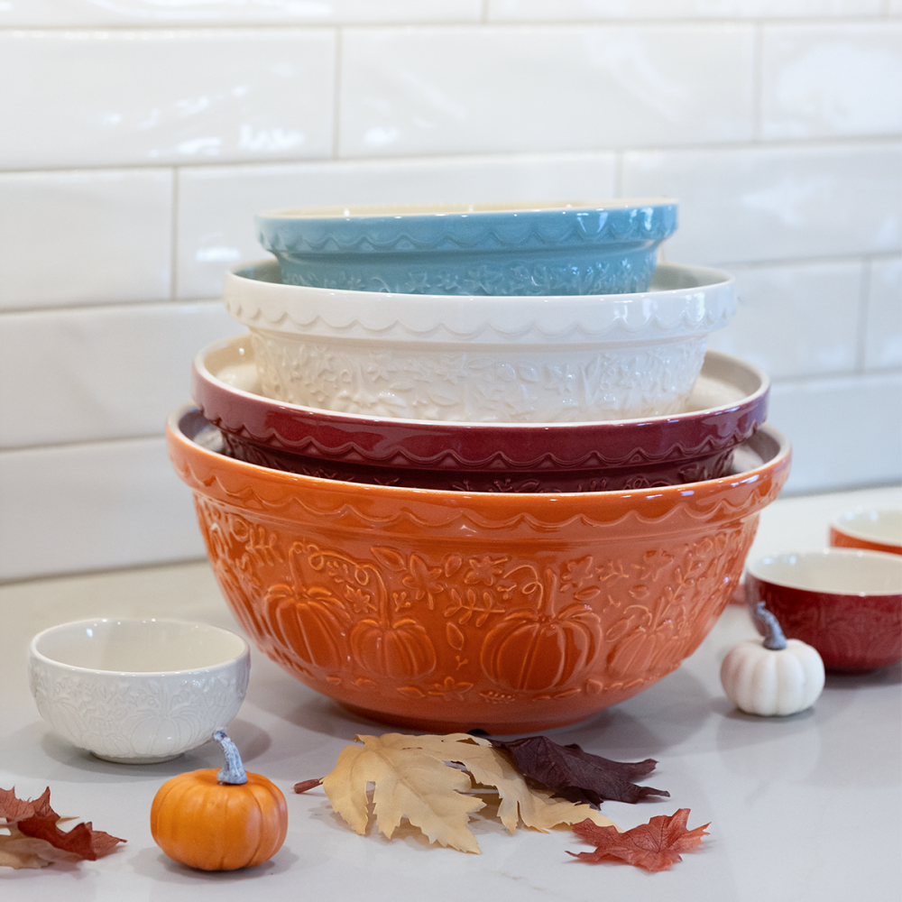 In The Pumpkin Patch 4-Piece Mixing Bowl Set | Mason Cash