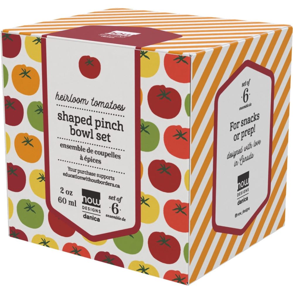 Pinch Bowls (Set of 6) (Heirloom Tomatoes) | Now Designs by Danica