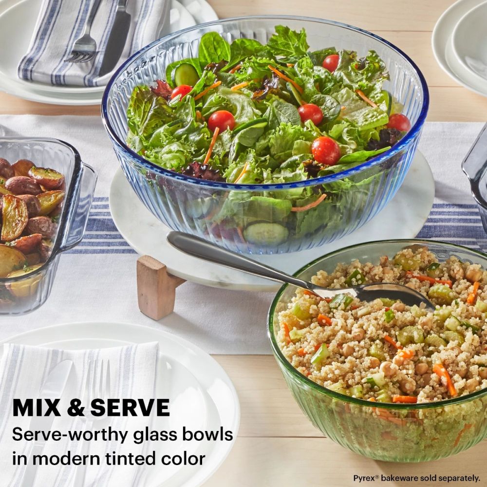 Sculpted Tint 3 Piece Unlidded Bowl Set Pyrex Everything Kitchens