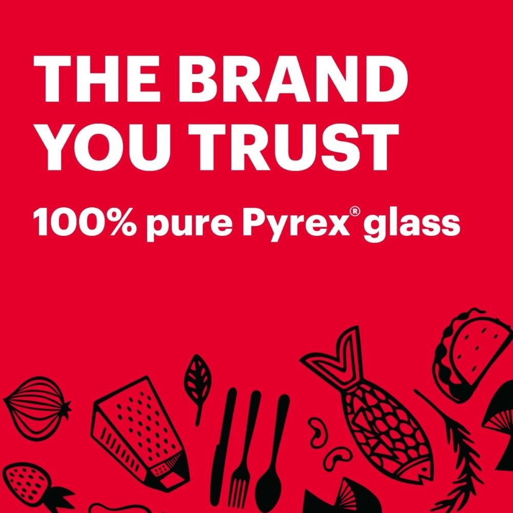Pyrex 10-Piece FreshLock Plus Glass Storage with Microban Set