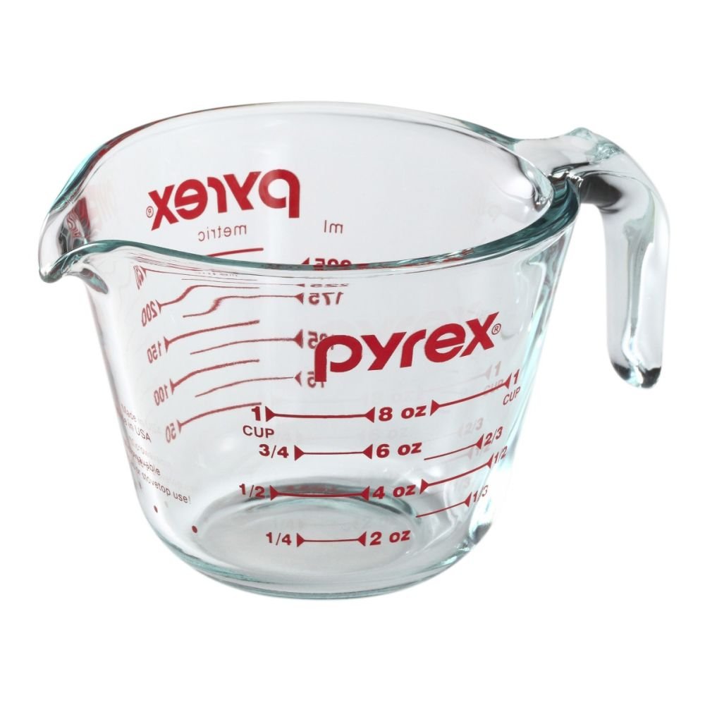  Pyrex Prepware 1-Cup Glass Measuring Cup (Pack of 2