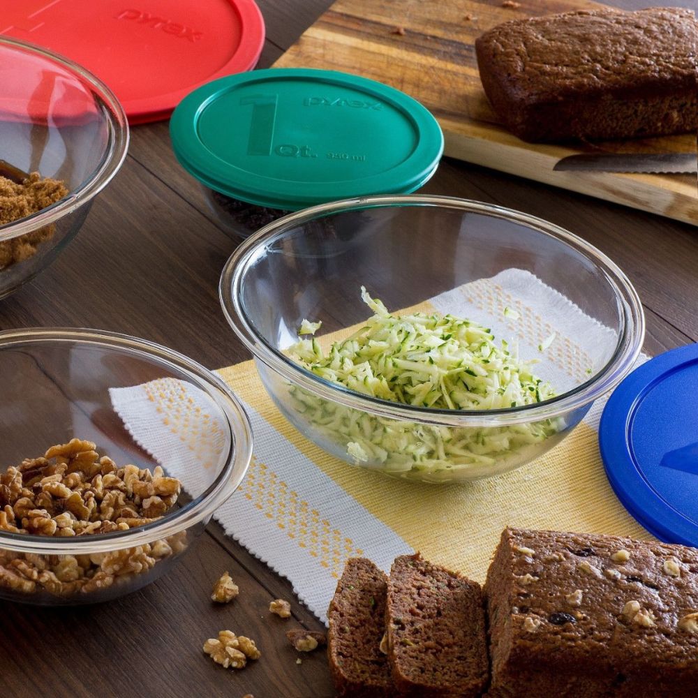 Pyrex smart essentials mixing bowl set top