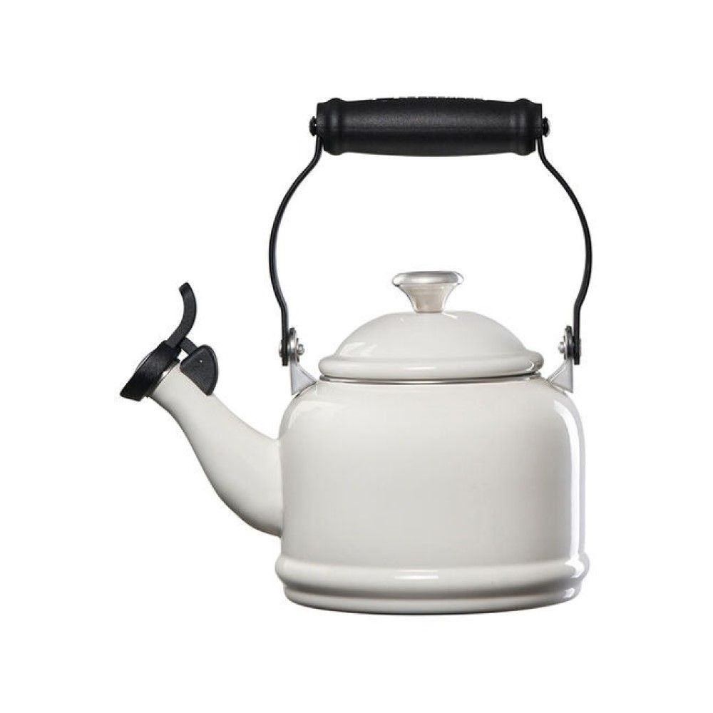Le Creuset Demi Kettle Tea Pot with Stainless Steel Knob White