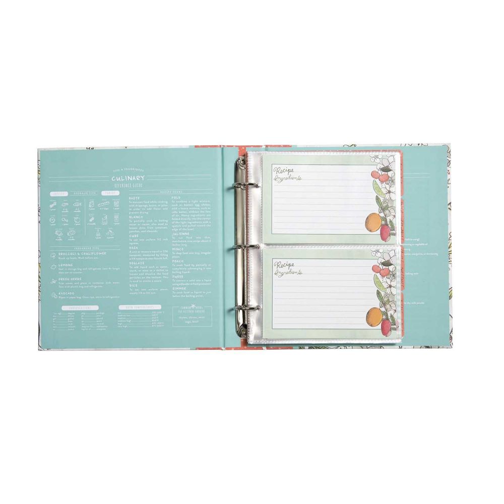 CR Gibson Qp-12 Small Recipe Book Pocket Page Refill 20 Sheets