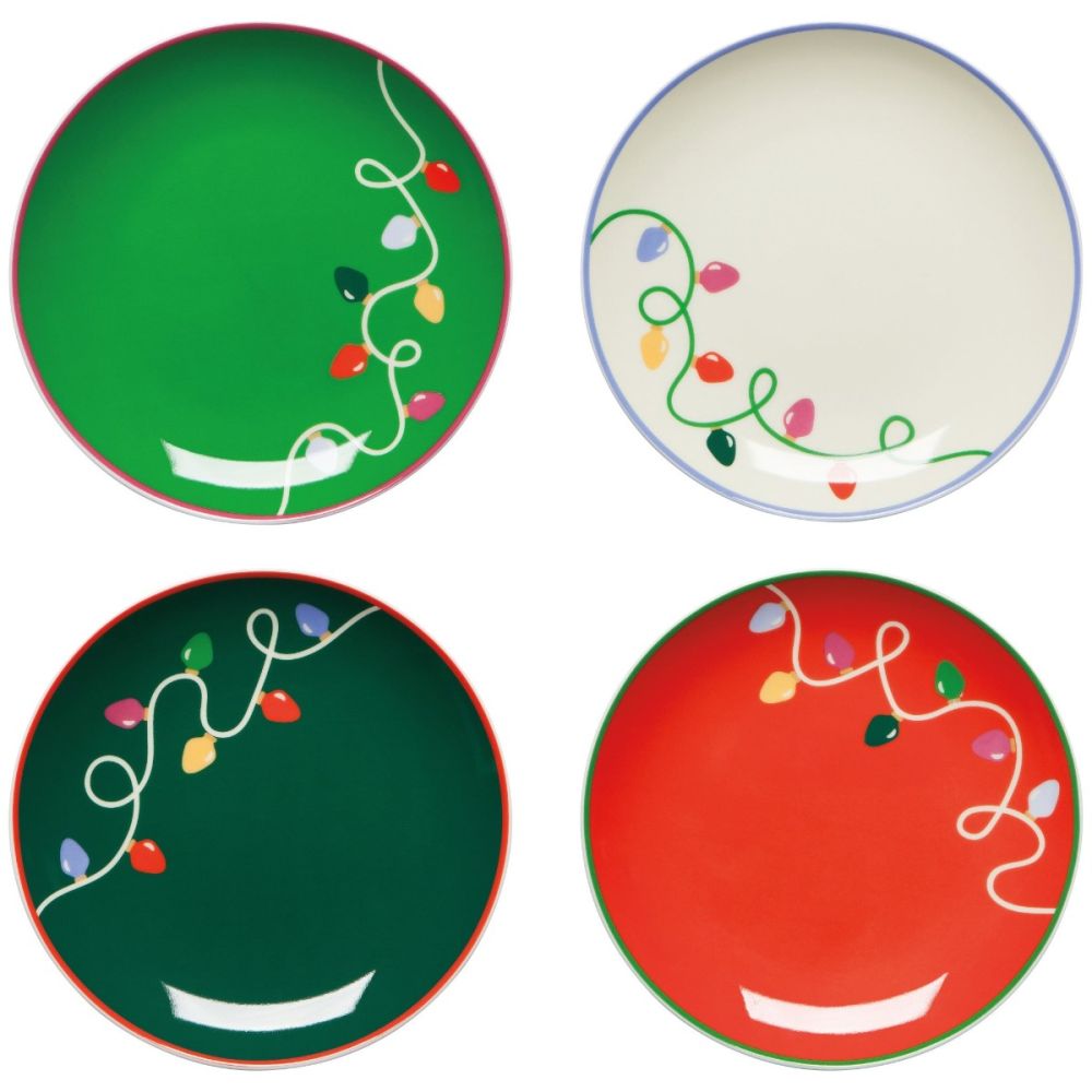 Appetizer Plates (Set of 4) (Holiday Glow) | Danica Jubilee