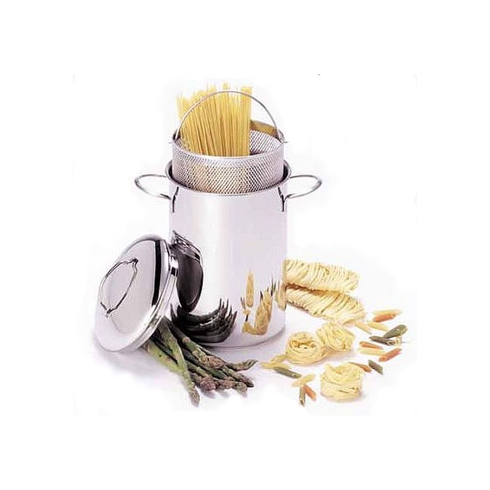 Demeyere RESTO Asparagus Steamer & Pasta Pot - 3 PC Set - 4.8 Qt.