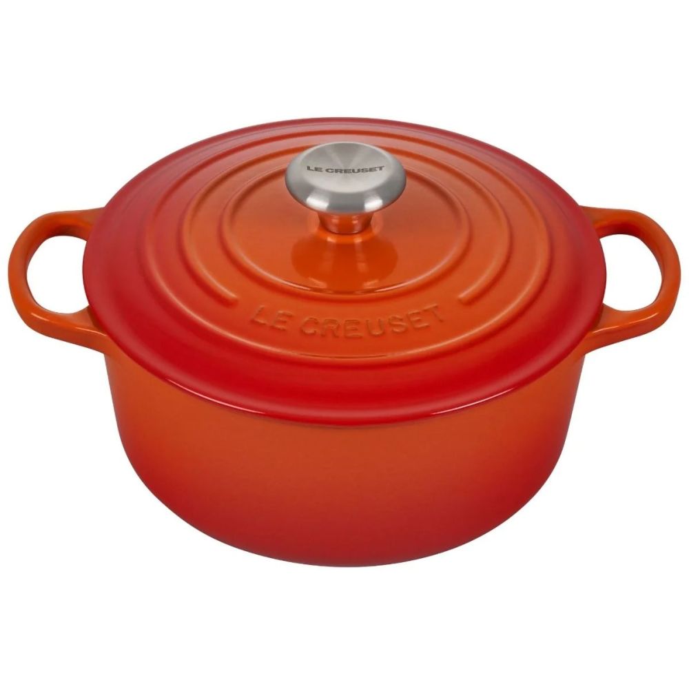 LE CREUSET オレンジ ポット カップ&ソーサー ラムカン 計7点 7-Piece Signature Cookware Set (Orange) | Le Creuset