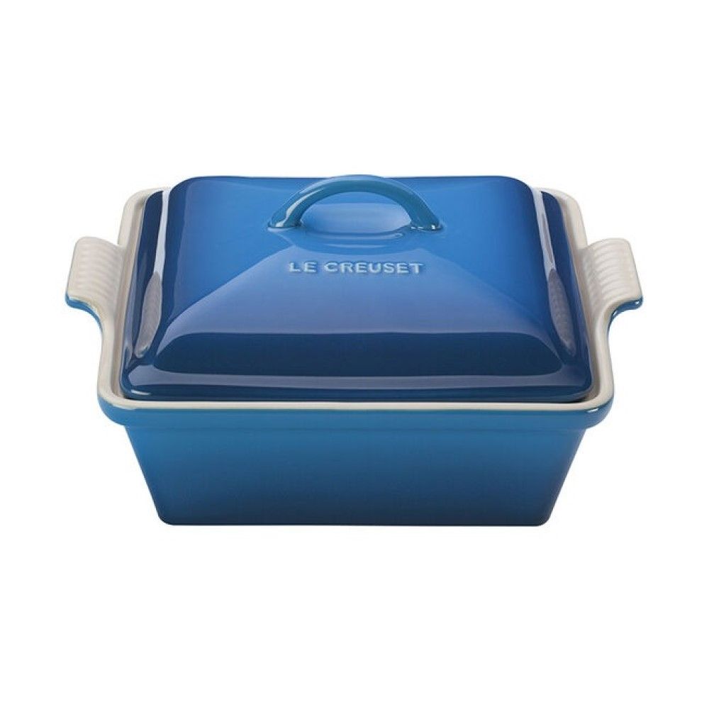 2.5qt Covered Square Casserole Dish (Marseille Blue) | Le Creuset