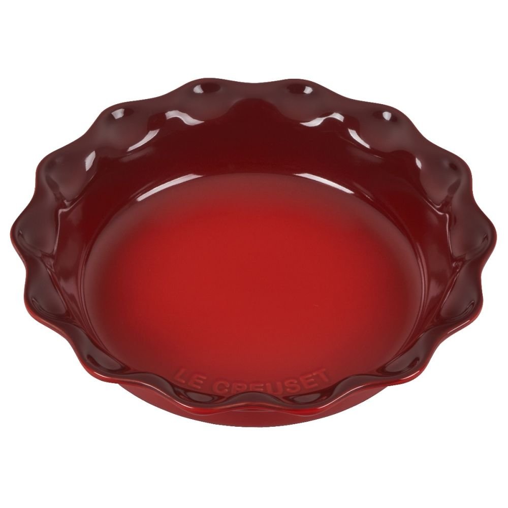  Le Creuset Stoneware Pie Dish, 9, Oyster: Home & Kitchen
