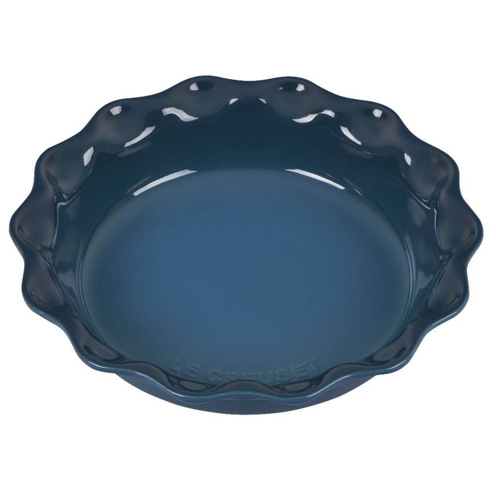 Le Creuset 9 Inch Stoneware Pie Dish - Deep Teal - Winestuff