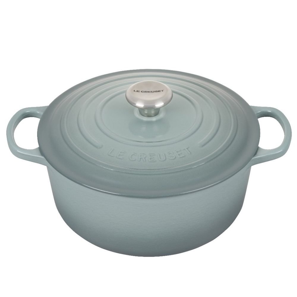 Le Creuset Round Graphite Grey Enameled Cast Iron Dutch Oven with Lid
