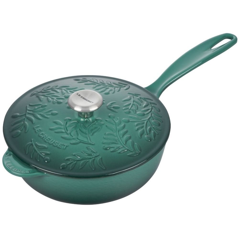 Le Creuset 3.5qt Cast Iron Multi-Function Pan with Grill Lid & Recipes