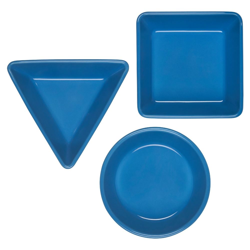 Set of 3 Tapas Dishes (Marseille Blue) | Le Creuset | Everything