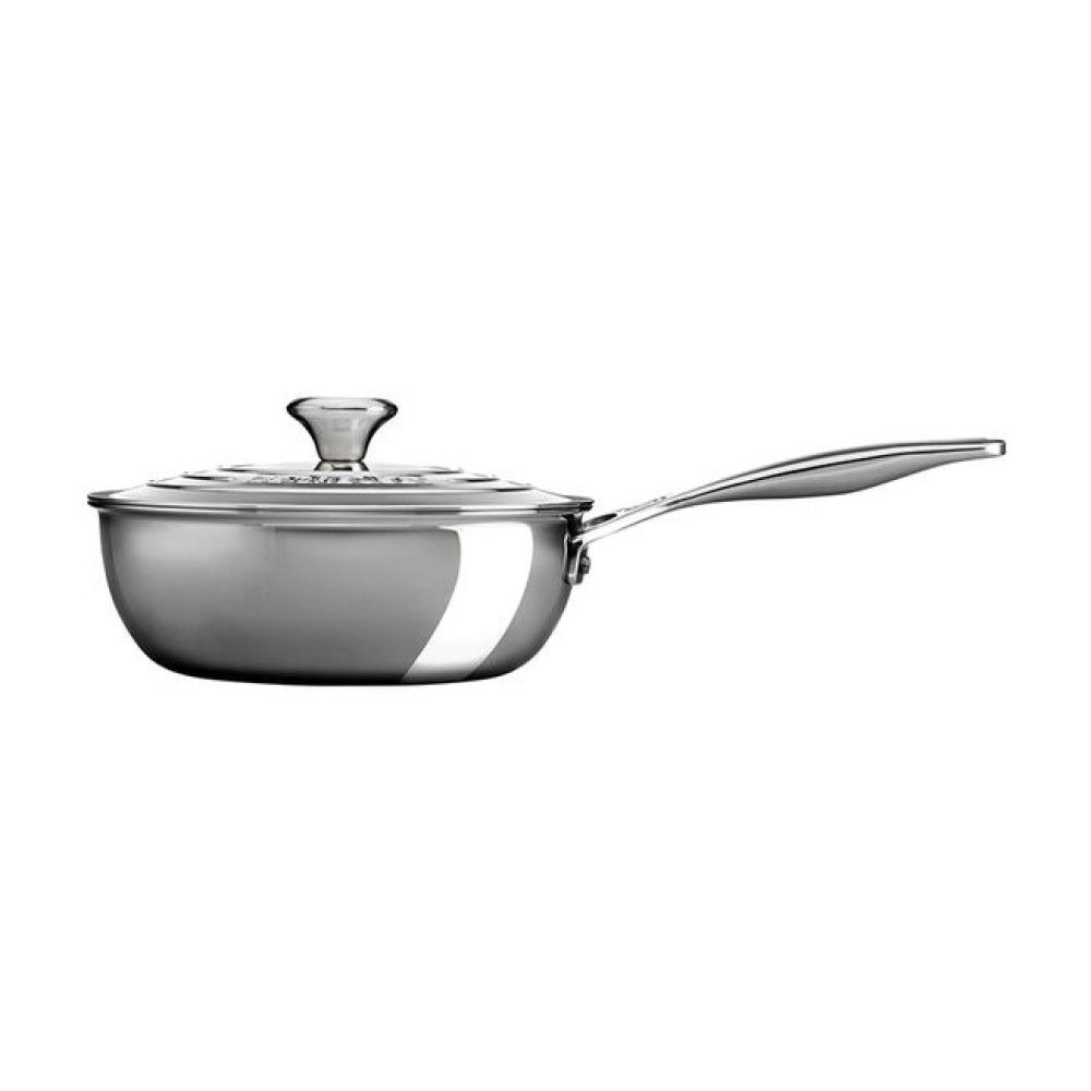 Le Creuset Stainless Steel 2 Qt Saucier Pan & Lid | Everything