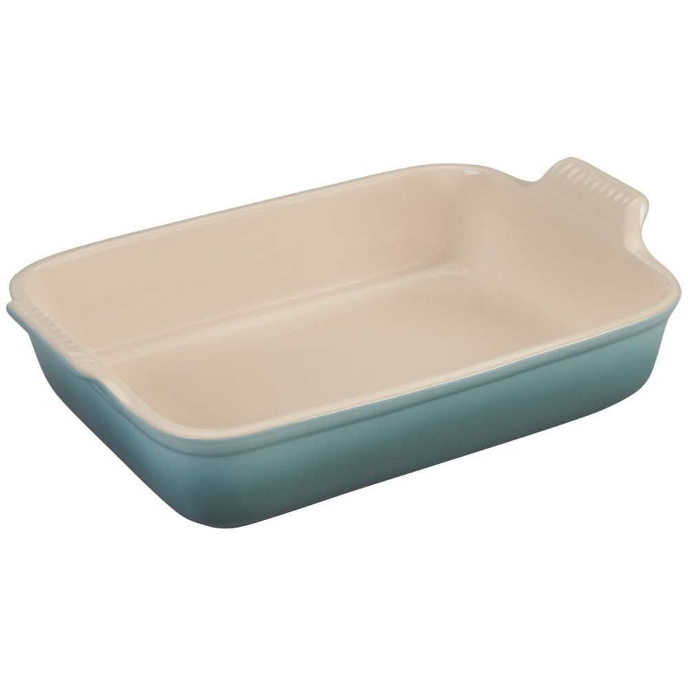 Le Creuset 4 qt. Heritage Covered Rectangular Casserole - Caribbean