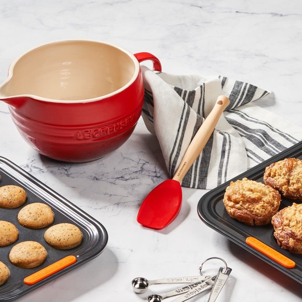 Le Creuset Craft Series 5-Piece Utensil Set with Crock - White