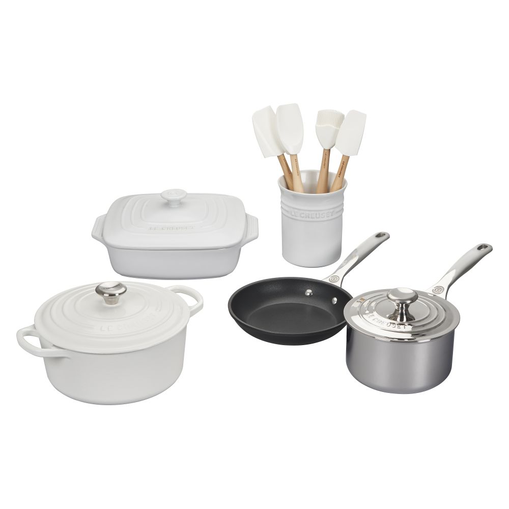 Le Creuset Cookware Set - 20 Piece Oyster