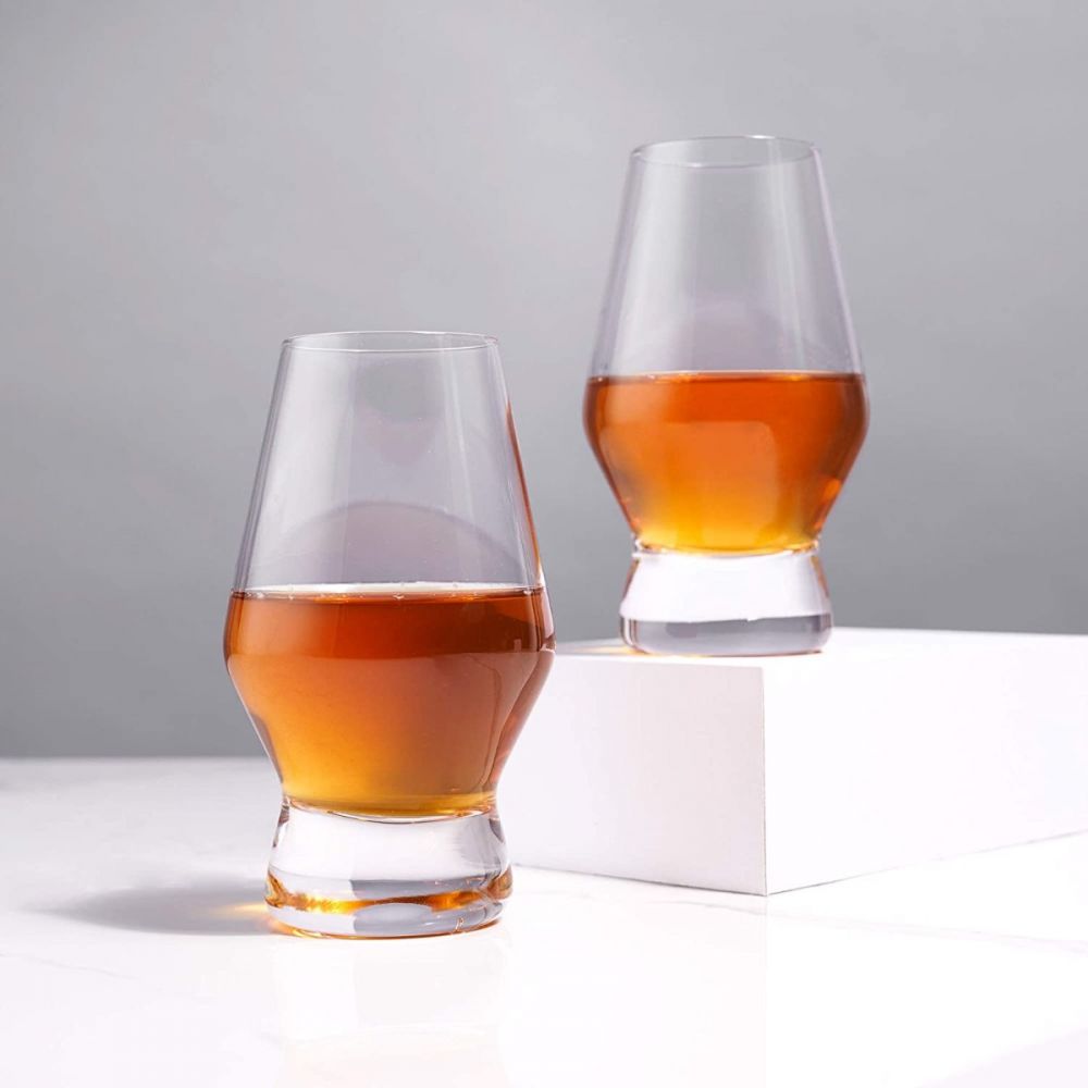 Viski Crystal Whiskey Glasses: Heavy Base