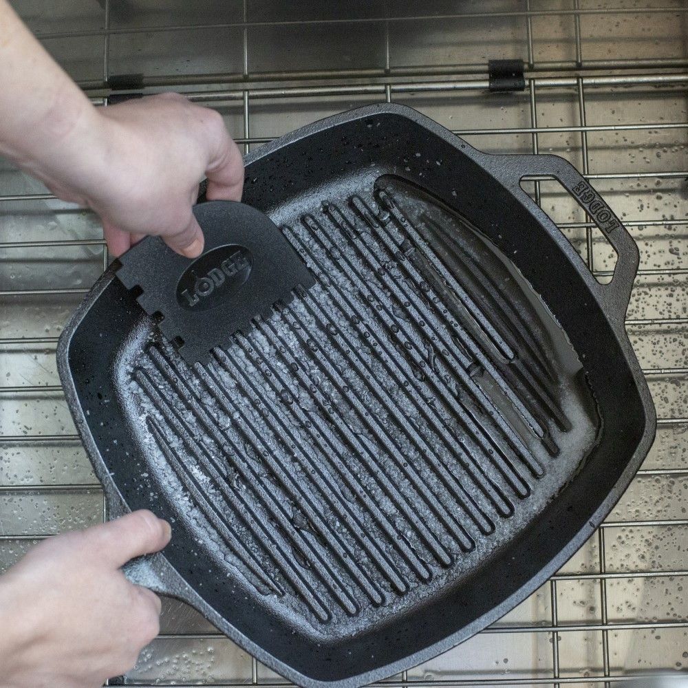 2-Piece Grill Pan Scraper Set Lodge Cast Iron Everything Kitchens
