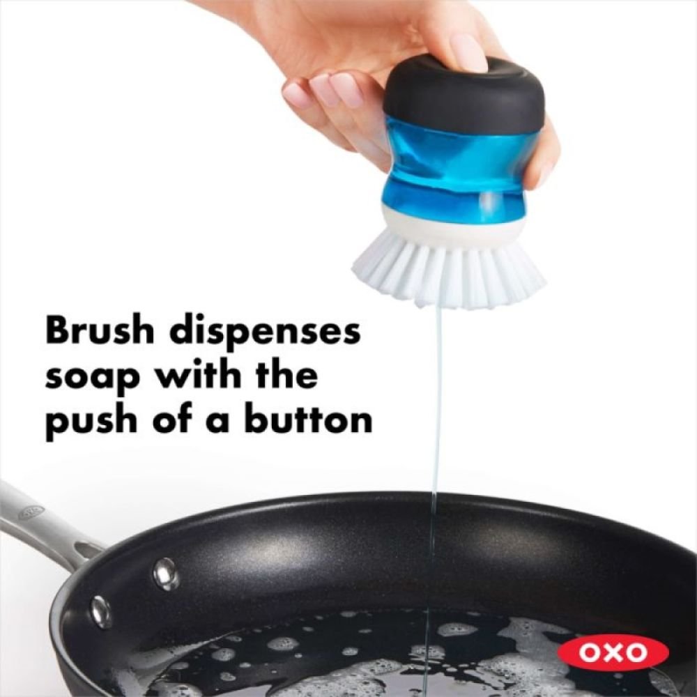  Palm Brush Refills for OXO Steel Soap Dispensing Dish Brush - 4  Pack Cleaning Replacement Brush Head for OXO Palm Brush(Grey) : Home &  Kitchen