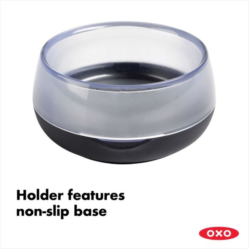 OXO Good Grips Soap Dispensing Palm Brush, Black/Clear/White