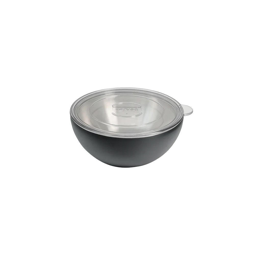 Double Wall Insulated Hot/Cold Serving Bowl with Lid 3 Qt