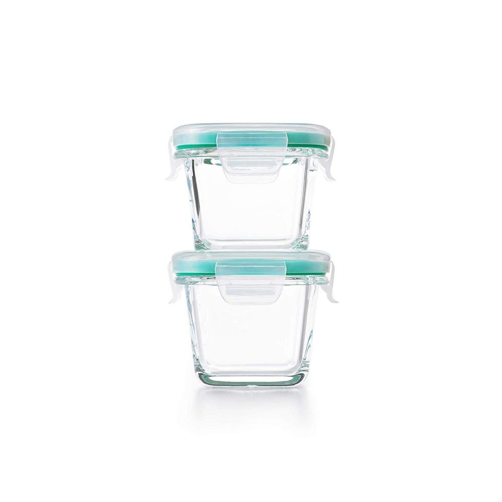OXO Good Grips 16 Piece Glass Food Storage Round Square Container