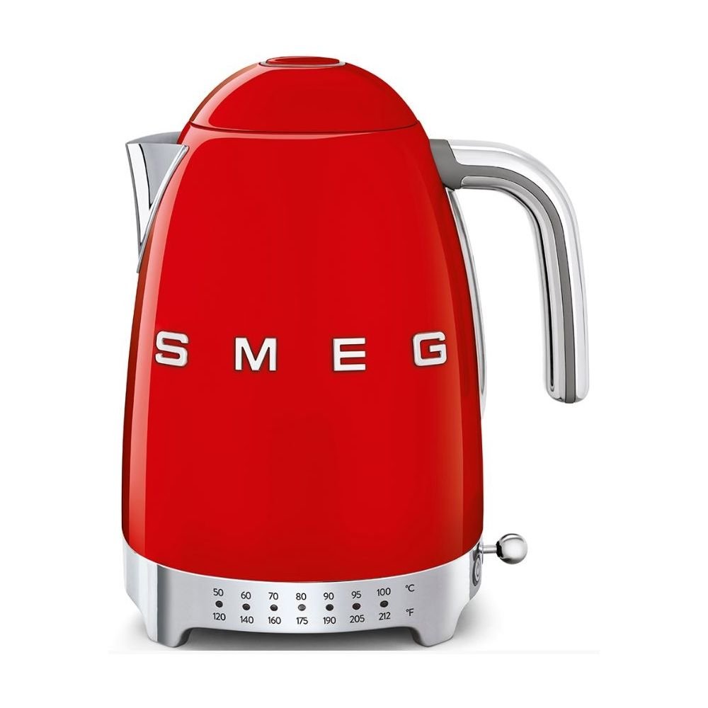 50's Retro Variable Electric Water Kettle - Red, SMEG